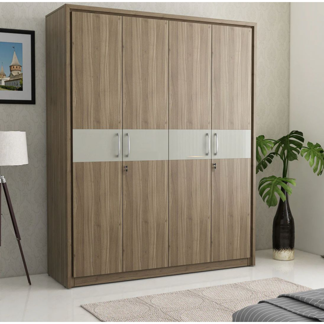 Primrose 4 Door Wardrobe Without Mirror - WR127